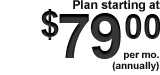 $79.00 per month
